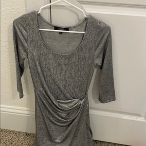 Silver body con dress
